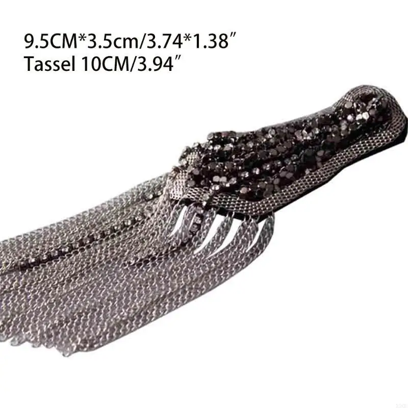 Tassel Epaulet Shoulder Pad for Rhinestones Shoulder Jewelry Epaulette