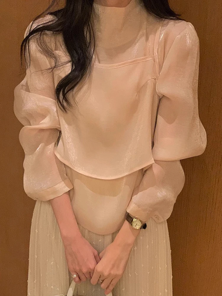 

Casual Loose Spring Design irt with Ba Strap Knot Two-Piece Set Faionable Women's Ensemble 8-25 Years Old