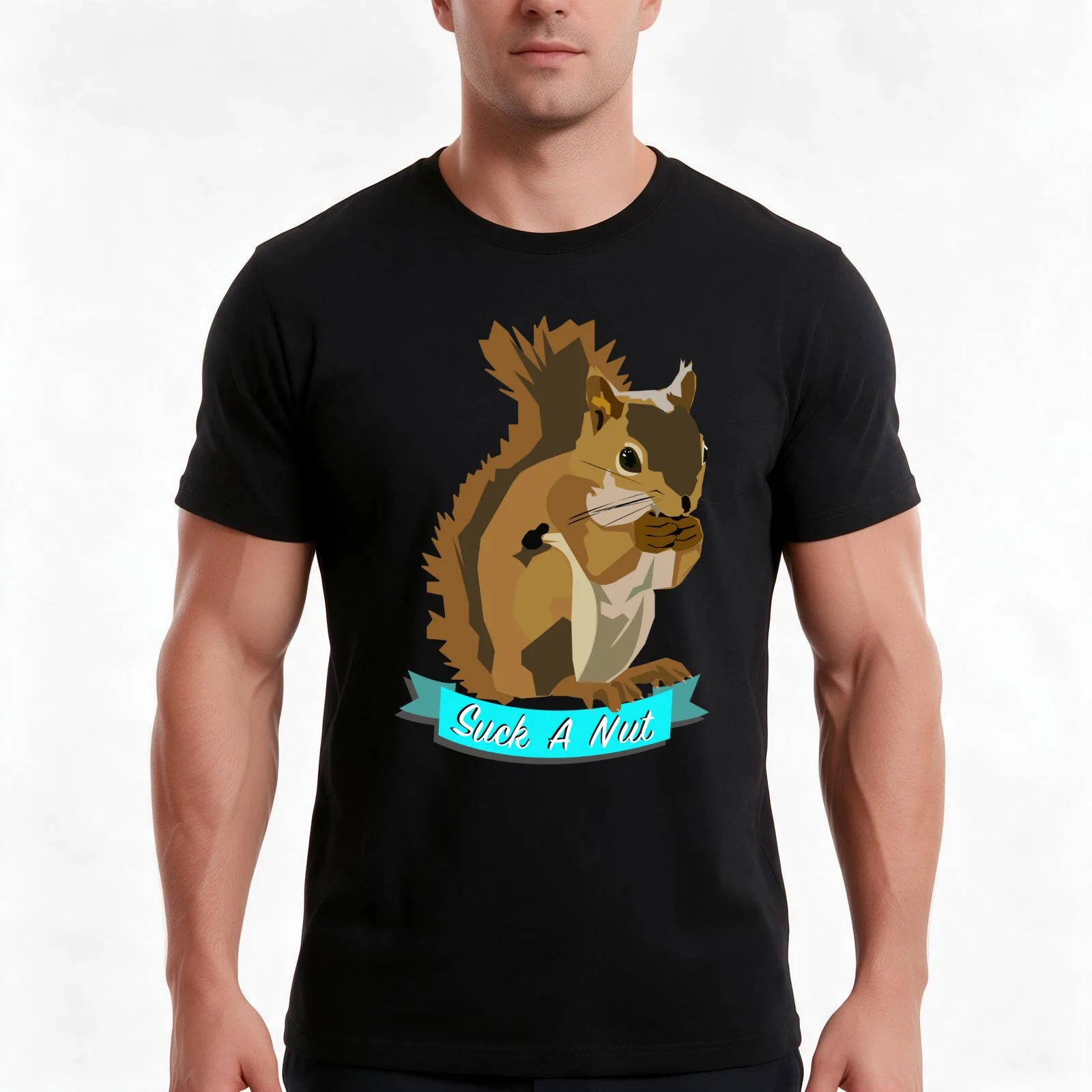 Suck A Nut T-Shirt, Summer Casual Cotton Tee, Oversized Streetwear Tops, Vintage Graphic Print, Loose Fit Short Sleeve