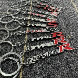 Car Keychain Type R Type S Keyring vtec Key Chain Ring Holder for Honda Racing Sport Odyssey City Civic Accord Crv Fit Spirior