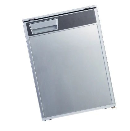 Silver 85L RV Motorhome Fridge Compressor 12 Volt Dual Zone Car Fridge Freezer For Campers