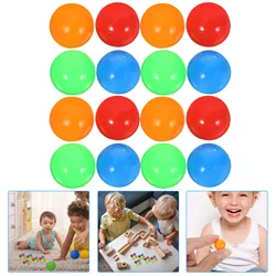 Game Replacement Balls Plastic Colorful Games Beads Compatible for Hungry Hippos Swallowing Beads Game Toy (Random Color)