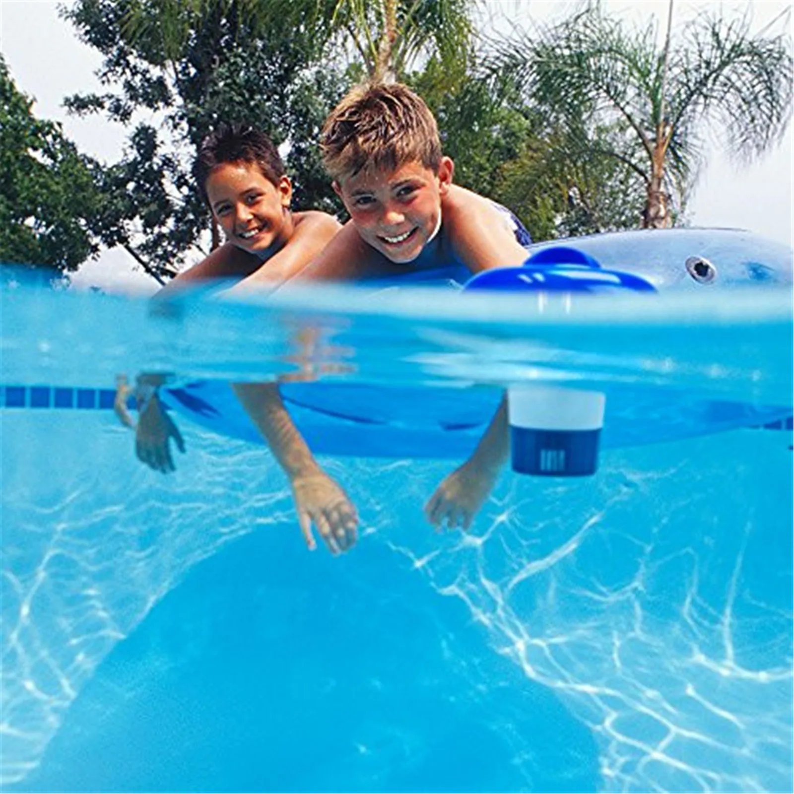 Floating Chlorine Dispenser 5 Inch Pool Chemical Floater Tablet Holder Spa Automatic Dosing Device For Swimming Pool Maintenance
