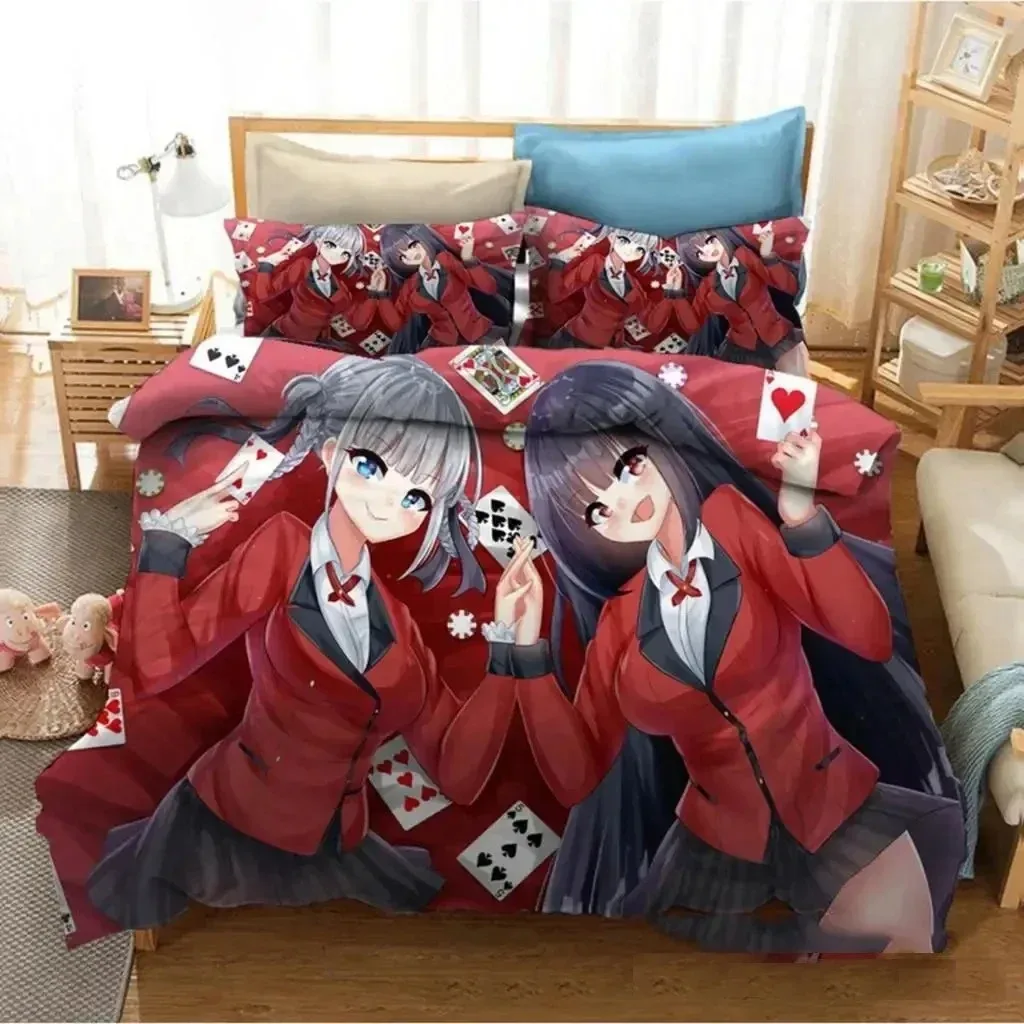 

Anime Kakegurui Yumeko Jabami Bedding Set Bedroom Soft Modern Bedspreads Comefortable Duvet Cover Quilt Cover And Pillowcase