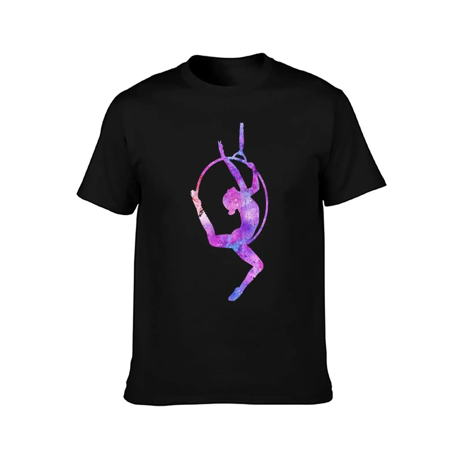 Lyra/Hoop Aerialist in Watercolor T-Shirt plain street wear cotton t shirt men