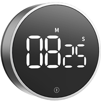 Magnetic Kitchen Timer LED Digital Timer Manual Countdown Alarm Clock Timer Mechanical Timer for Home Cooking Study Fitness