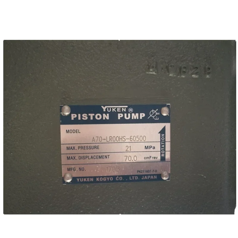Yuken A10 A16 A37 A56 A70 A90 A145 A70-L/FR01HS-60 A37-F-R-01-H-K-31 A37-F-R-04-H-K-32 hydraulic piston pump
