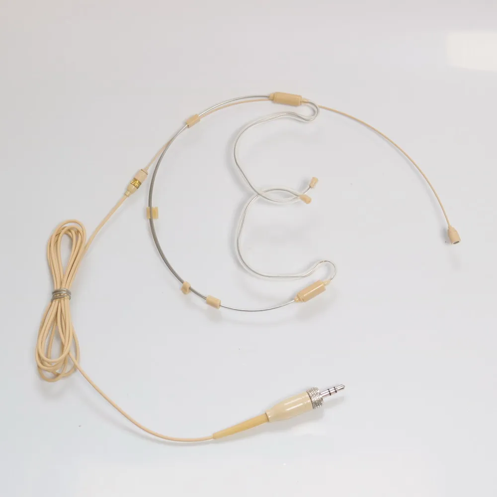 

HSP6000 Foldable Headset HeadMic Microphone for Sennheiser G2 G3 G4 BeltPack Wireless 3.5mm Stereo Lock Detachable Dual ear Hook