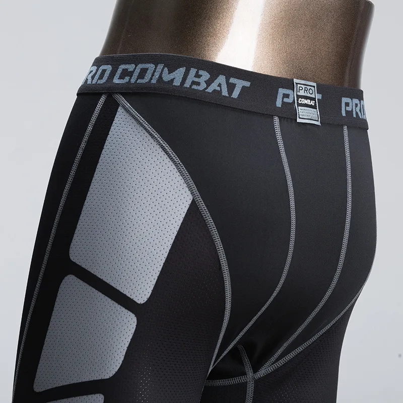 Men Tights Gym Leggings Compression Shorts Tights Sport Man Marathon Running Shorts Fitness Clothing Workout Shorts Sportswear