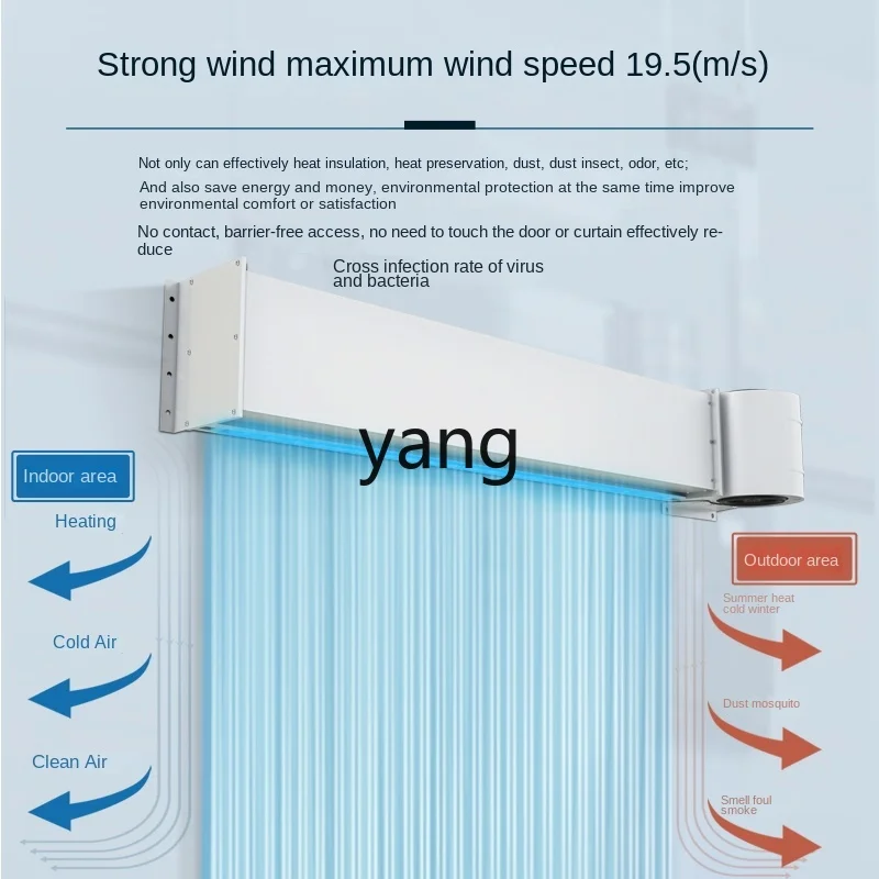 CX Air Curtain Commercial Centrifugal Air Curtain Stainless Steel Industrial Air Curtain