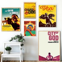 City Of God Poster Sticky Posters Waterproof Paper Sticker Coffee House Bar Home Decor