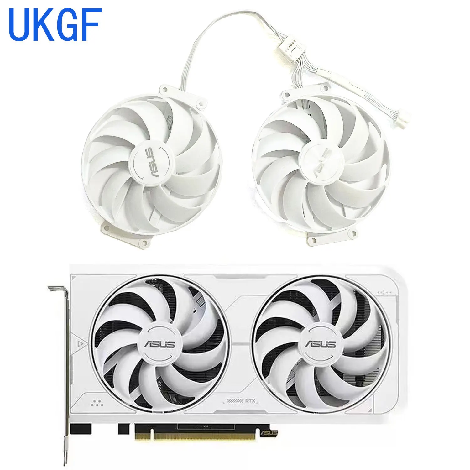 

Cooling Fan 87mm 6PIN T129215BU RTX3060 RTX3060Ti Cooler Fan For ASUS GeForce RTX 3060 Ti GDDR6X 8GB DUAL WHITE FANS