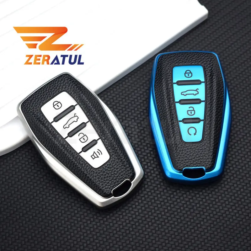 TPU Auto Key Protect Holder Shell for Geely Coolray Atlas Boyue NL3 Emgrand X7 EX7 SUV GT GC9 Borui Car Remote Key Case Cover