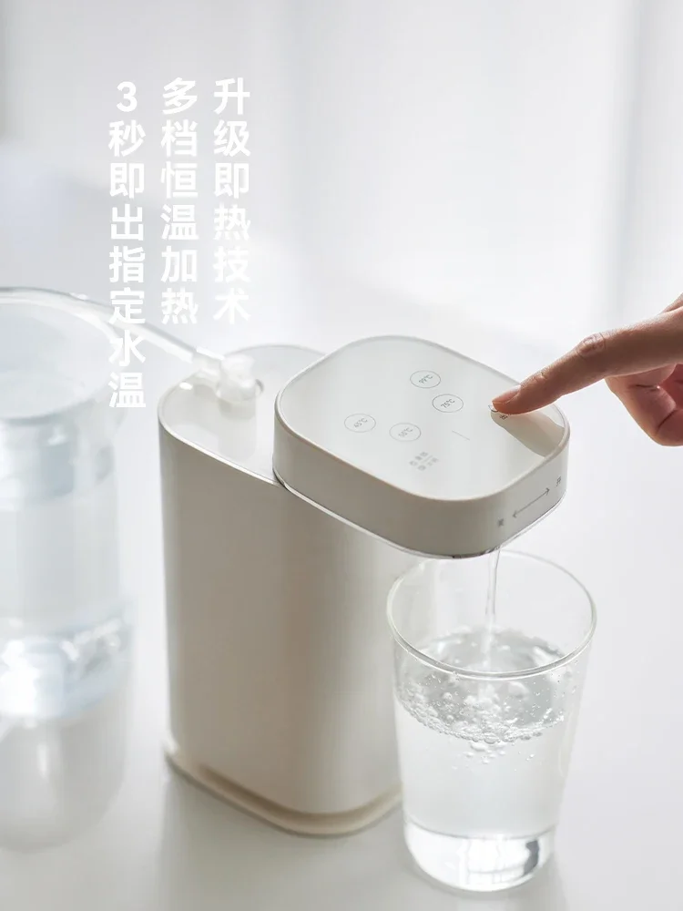 220Vks ตู้น้ําร้อนทันทีเดสก์ท็อปมินิแบบพกพาเครื่องทําน้ําอุ่นแร่