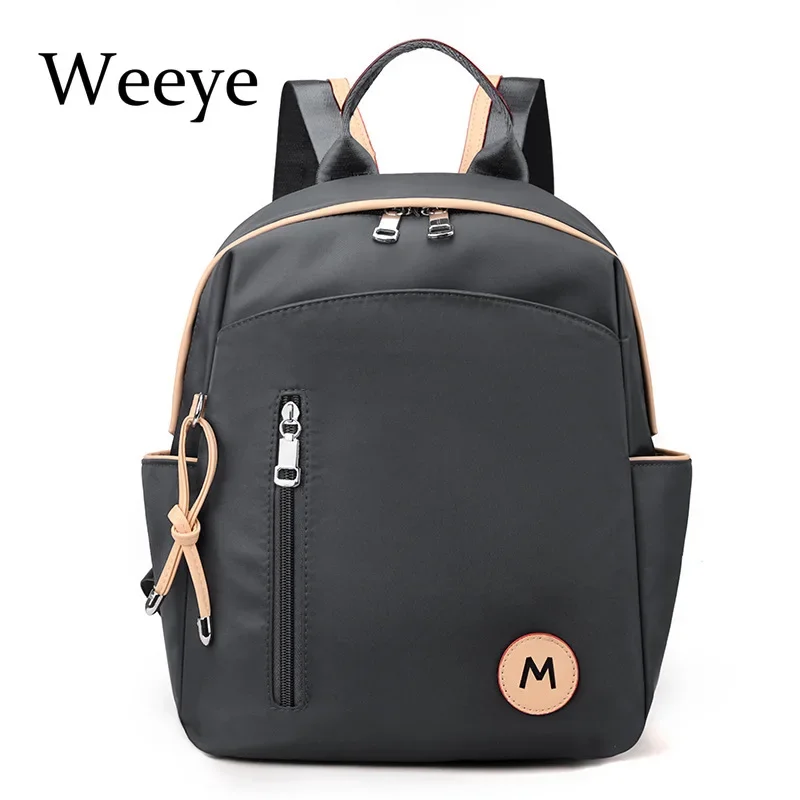 2023 Korean Version of Women's Simple Design Cloth Backpack Outdoor Travel Backpack Anti-splashing Nylon Lightweight Leisure Bag