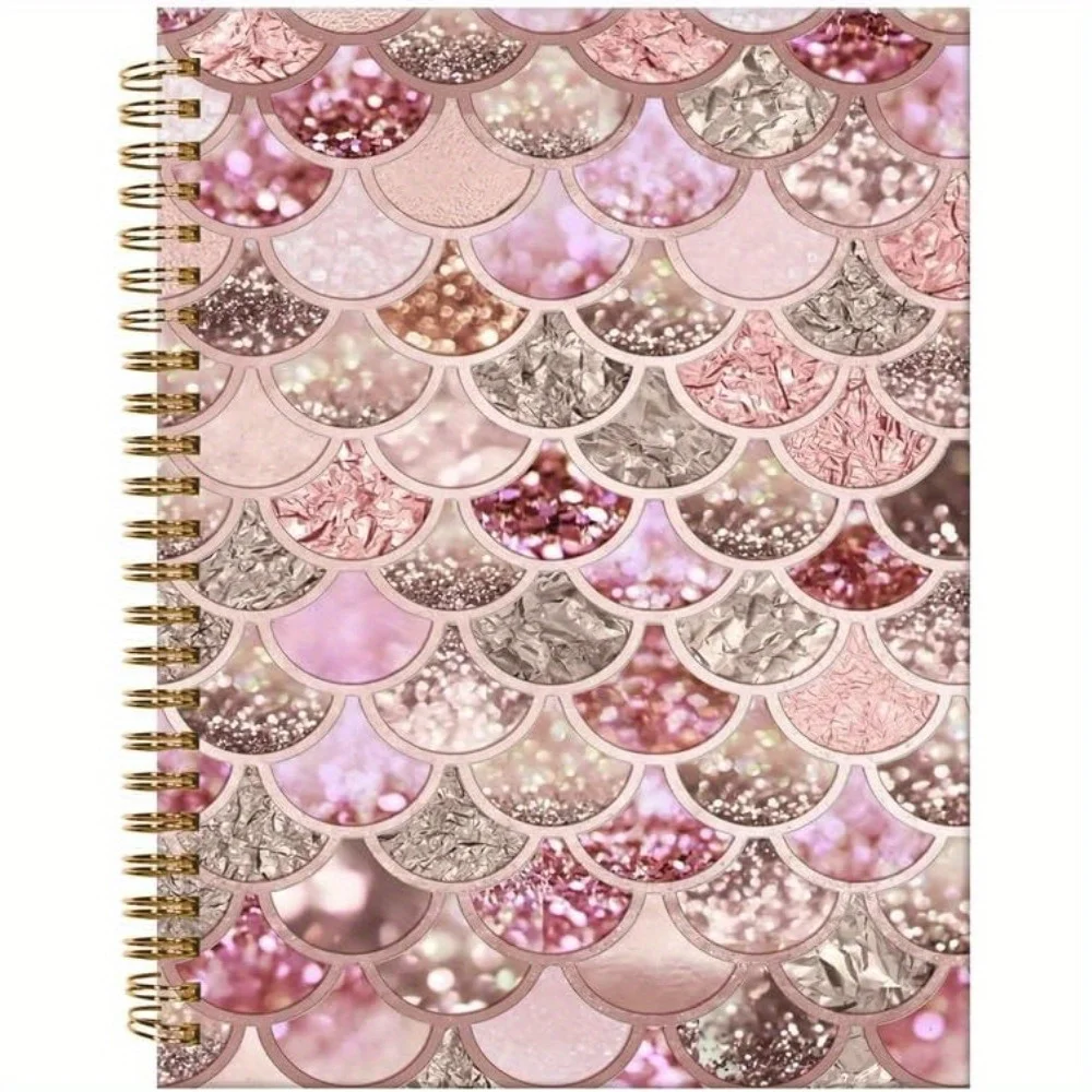 A5 Hardcover Spiralgebundenes Notizbuch, Niedliches Liniertes Notizbuch für Frauen, Mädchen, Schule, Büro & Geschenke