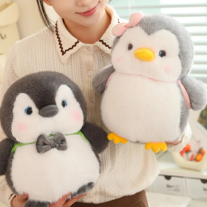 Belle peluche pingouins Animal poupée jouet apaisant câlin jeter oreiller pour chambre d'enfants décoration maison cadeau