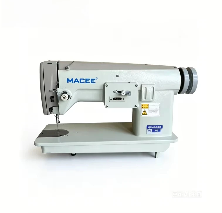 MC 271 Flat Bed Single   Zigzag Stitch Industrial Embroidery Sewing Machine with New Servo Motor Manual Multi Pattern Acces