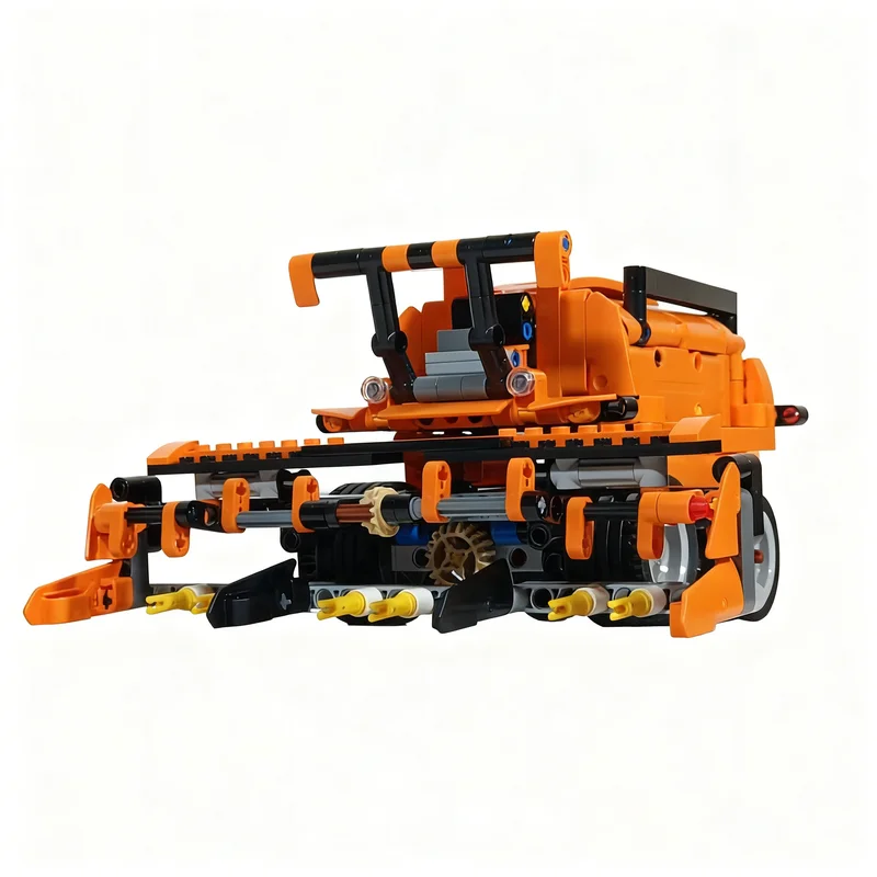 556pcs MOC Model B Drum Harvester Technical Building Blocks Construction Toy DIY Christmas Gifts Education Creative Idea
