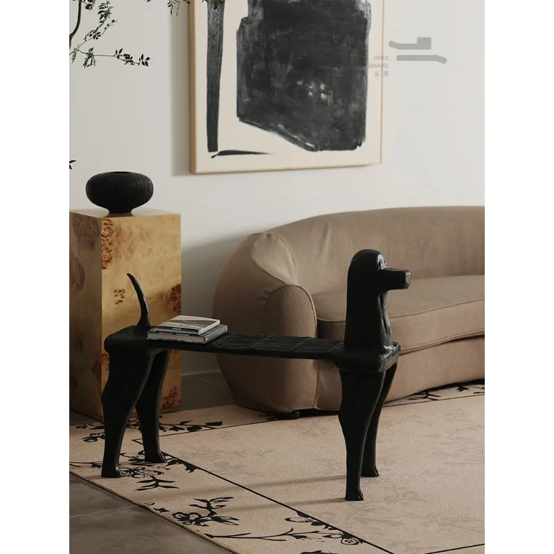 

Antique solid wood bench in the entrance