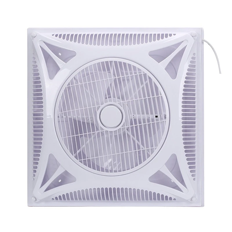600x600 Concealed Integrated Ceiling Fan, Embedded Air Circulation Fan With Remote Control