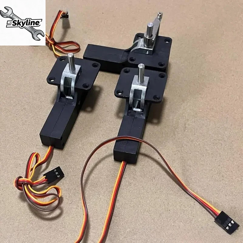 RC Models Plane Spare Parts 15kg.cm Retracts Controller Retractable Landing Gear for 4-8kg Airplane DIY Models EDF Jet Fighter