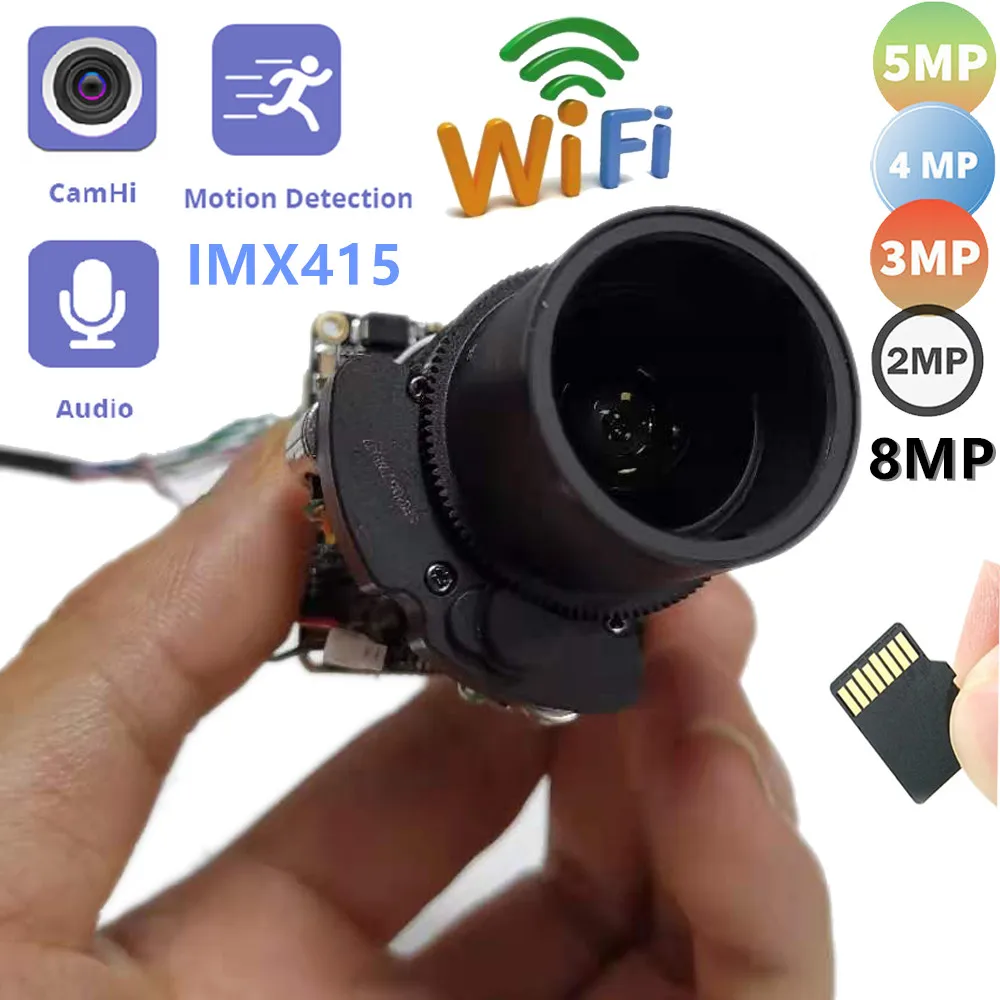 4K 5MP 8MP IP Camera Module 5X Zoom Motorized 2.7-13.5mm Auto Focus IMX415 Black Light Sensor Onvif RTSP POE Security HD Webcam