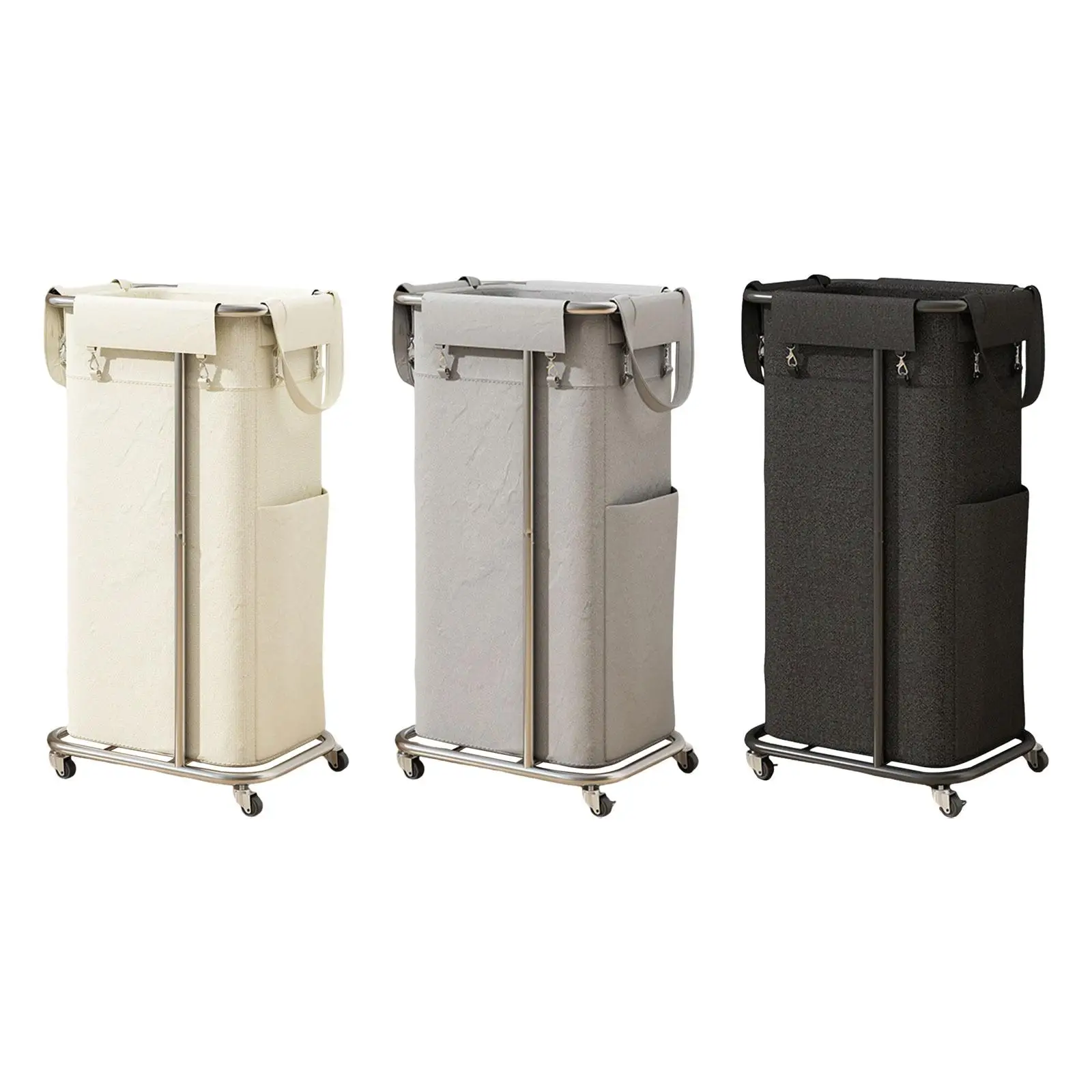 Laundry Basket with Wheels Multifunction for Travel Washing Storage Bathroom