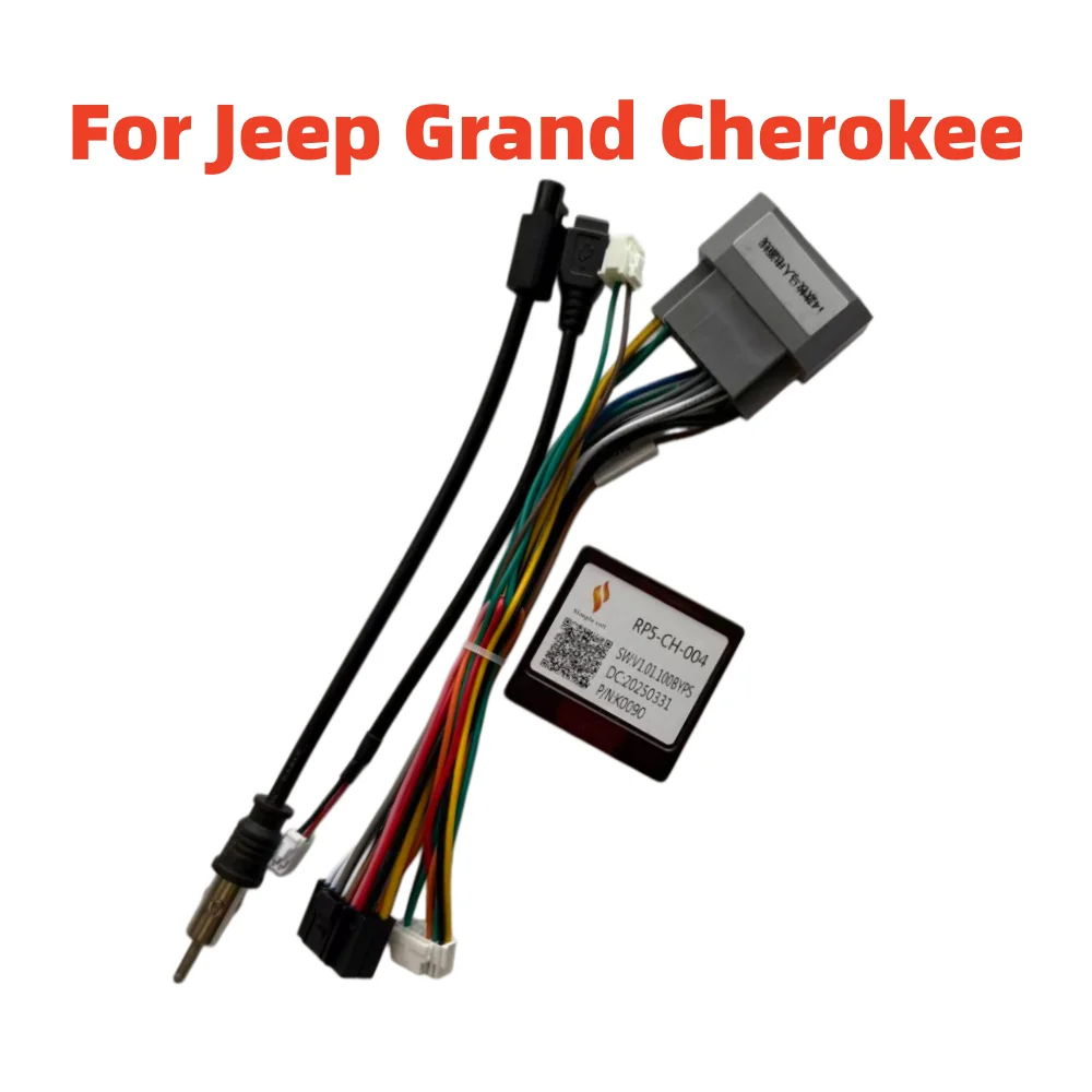 Car radio Harness Wiring Cable Canbus RP5-CH-004 For Jeep Grand Cherokee Wrangler Compass Patriot Dodge Caliber Voyager Chrysler