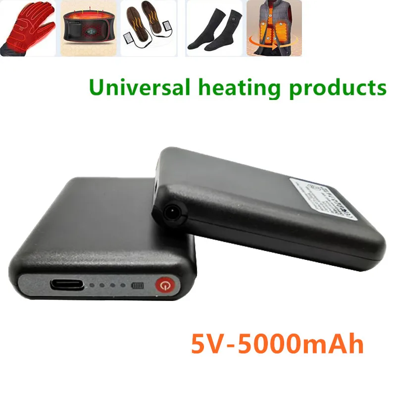 New Winter Heating Suit Batie 5V 5000mAh Heated Trouser Battery External Powerbank For Heated Vest Jacket Gloves