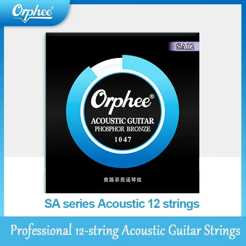 Orphee SA12 12-snaren Akoestische Gitaar Snaren Fosforbrons Professionele 12 Snaren Folk Gitaar Snaren Accessoires Onderdelen