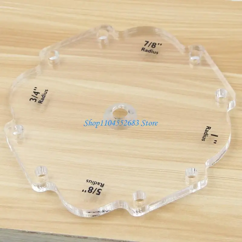 قوالب توجيه نصف قطرها احترافية لأعمال النجارة Y6GD، قوالب توجيه نصف قطر الزاوية، زوايا مستديرة سهلة الاستخدام #3