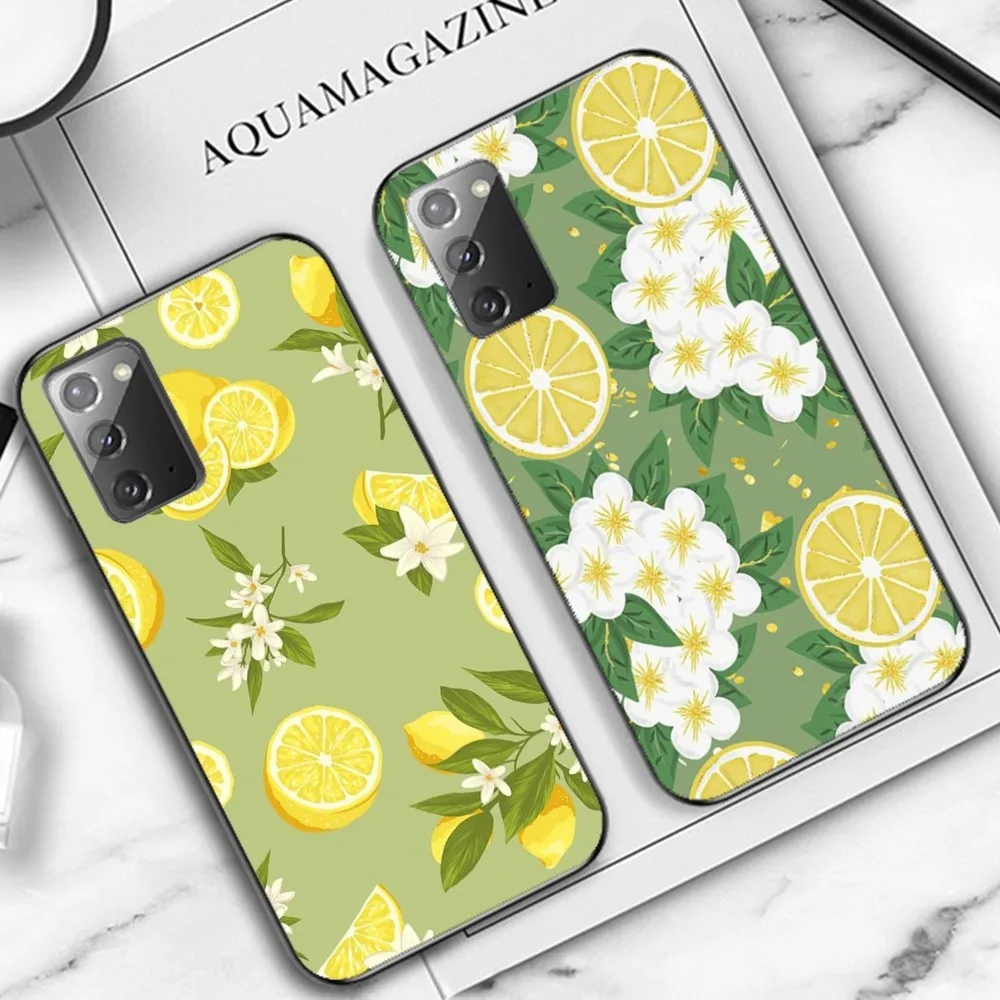 Fruit Lemon Phone Case For Samsung Note 8 9 10 20 pro plus lite M 10 11 20 30 21 31 51 A 21 22 42 02 03