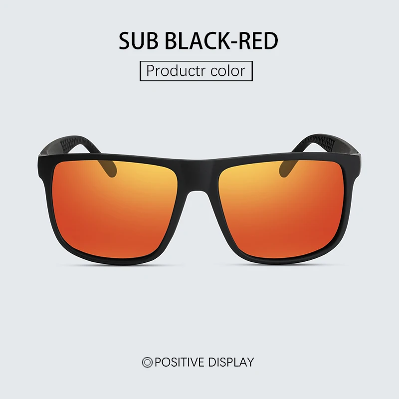 Marke Designer männer Sonnenbrille Vintage Quadrat Sonnenbrille Männer Frauen Luxus Fahren Angeln UV400 Brillen Männer – Detail 7