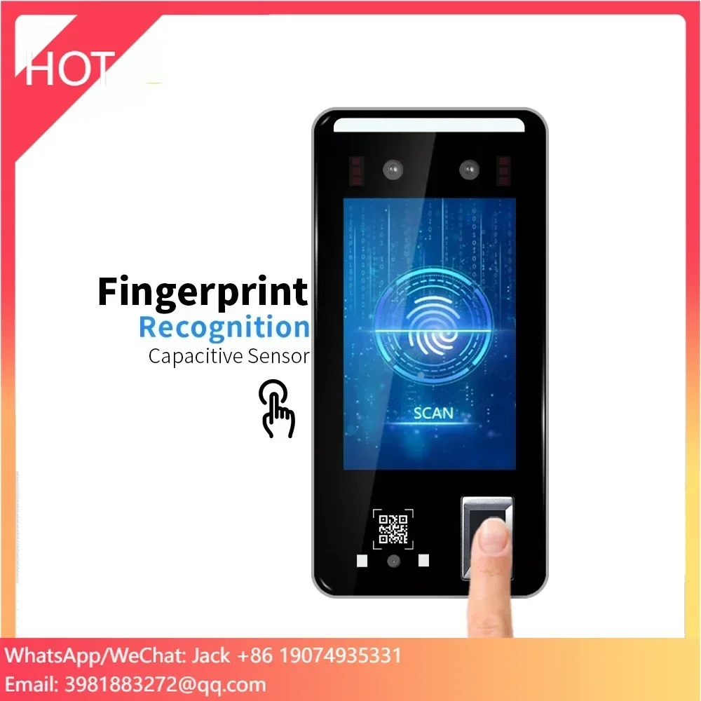 HFSecurity FR05 Wifi Cloud Software Face Recognition and Fingerprint Scanner Attendance System Time Attendance Machine