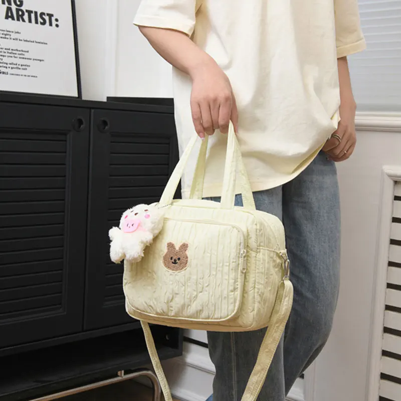 Cute Bunny-Bolsa de maternidad multifuncional para mamá, bolso ligero de viaje para cochecito de bebé, para pañales, portátil, 2024