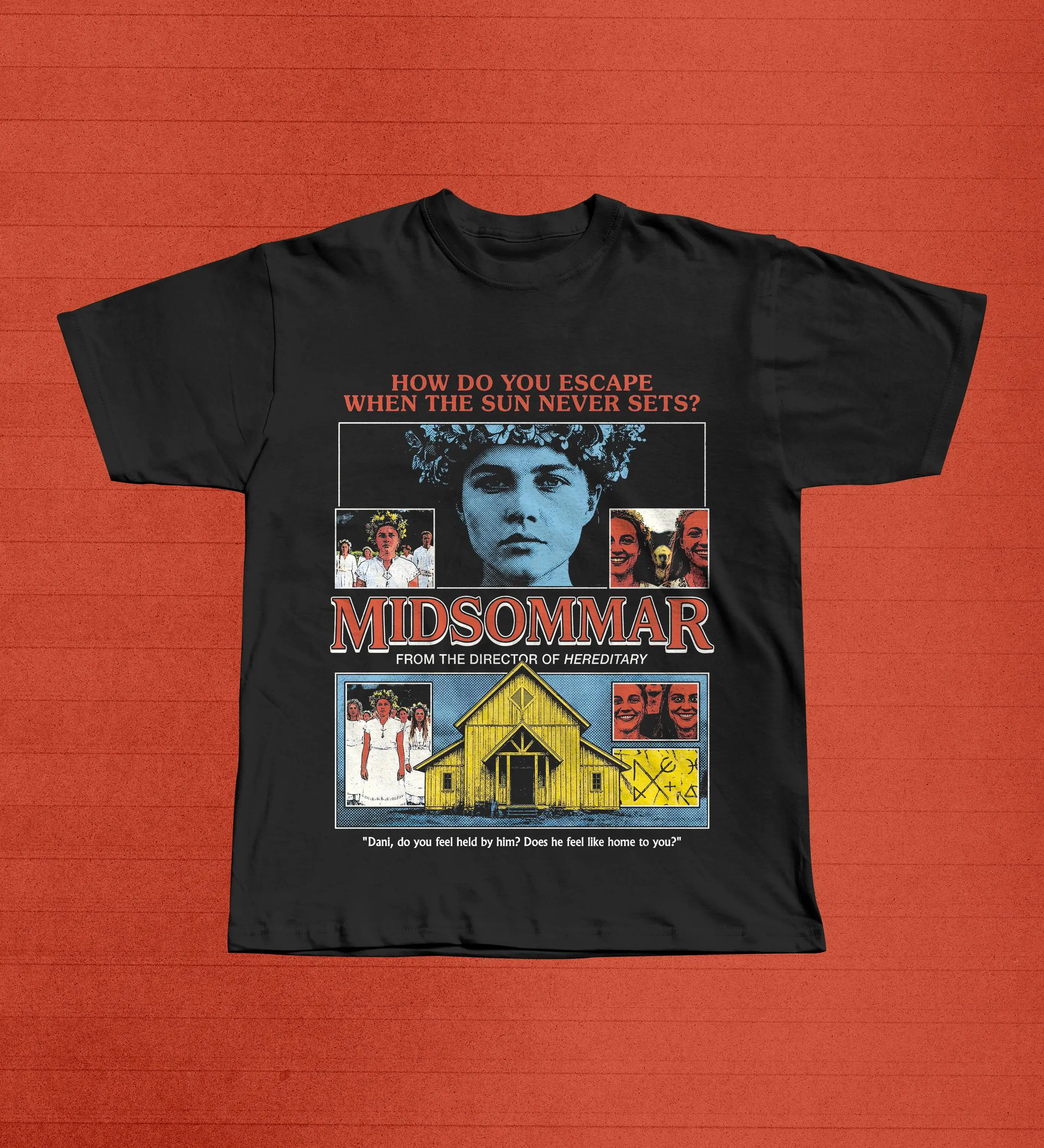 Midsommar Movie A24 Ari Aster Vintage Graphic T-Shirt Cotton Men Women Streetwear Tee