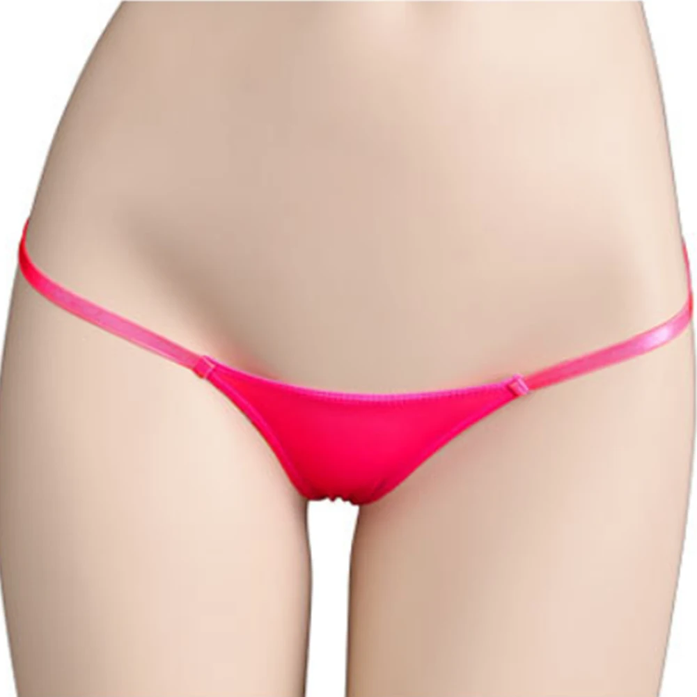 Frauen Sexy G-string Tiny Thongs Weibliche Sexy Unterwäsche Niedrige Taille Bikini Badehose Glatte Gloosy Unterhose Höschen Erotische Dessous