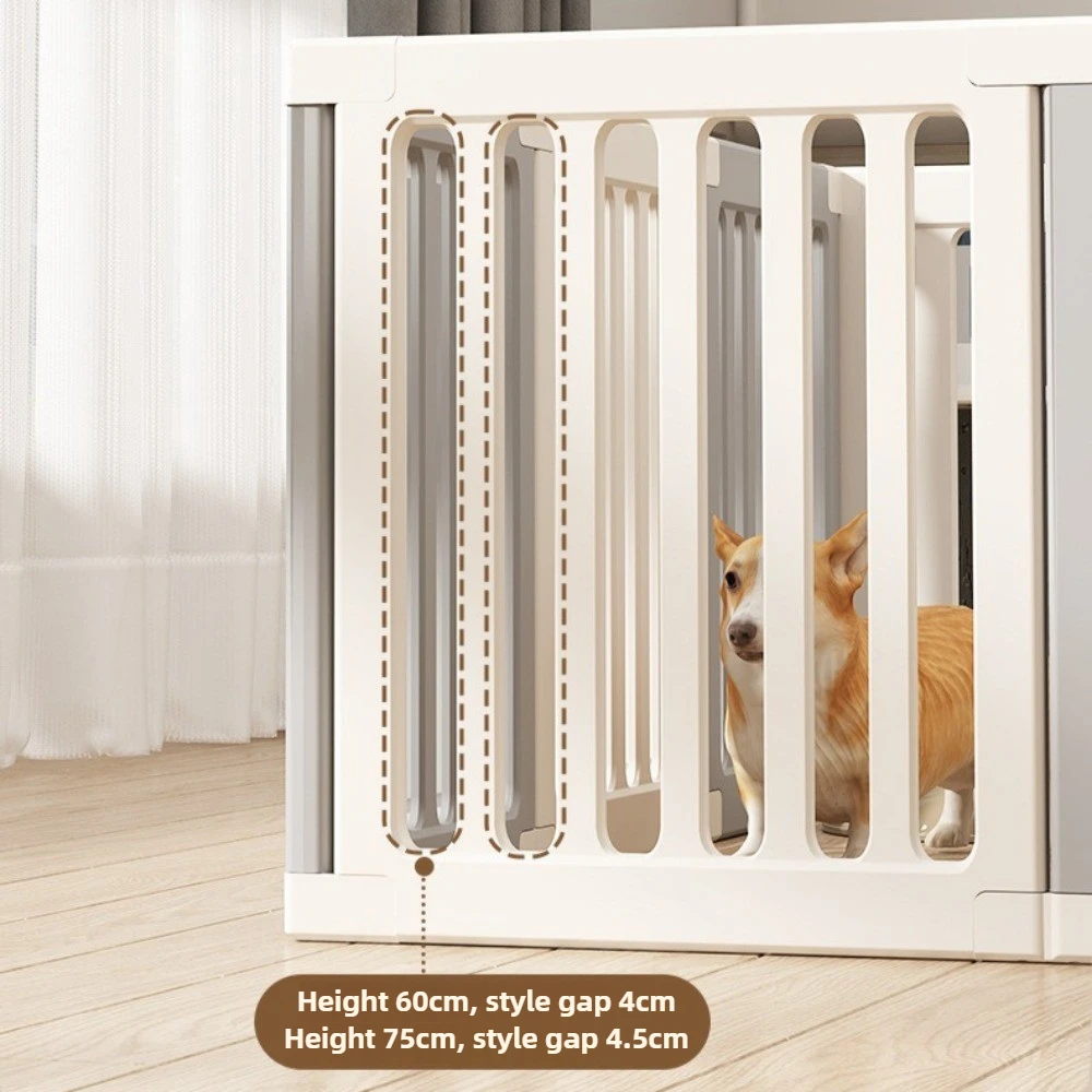 Indoor Dog Fence 60/75cm High Dual Zoning Sturdy Dog Playpen Anti-slip Suction Cup Barrier for Dogs Pet Products Accessories