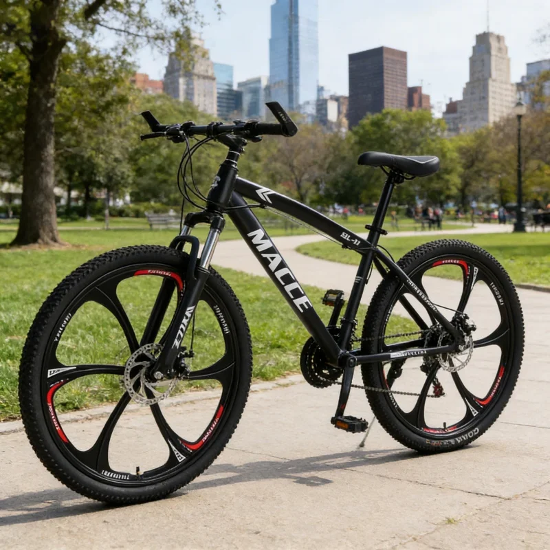 

New Black 6-bladed Wheel Premium Wholesale Outdoor Mountain Bike 26-inch Adult Student Shock Absorbing Gear Shift Bicycle