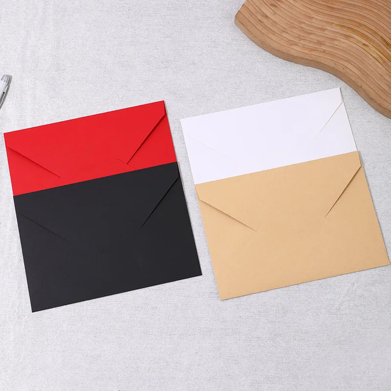 

50pcs/lot 16.2x22.9cm Envelope 150g Kraft Paper Postcards for Wedding Invitation Envelopes Business Supplies Stationery Packing