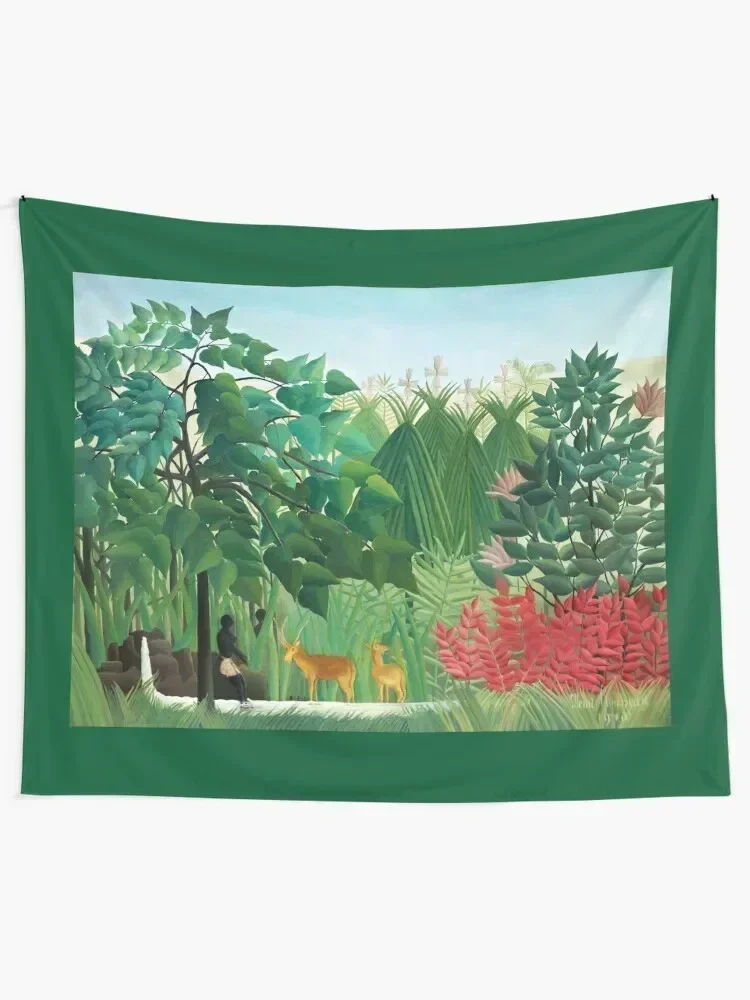 Henri Rousseau - The Waterfall - Oil Painting 1910 Tapestry Nordic Home Decor Room Decoration Korean Style Tapestry