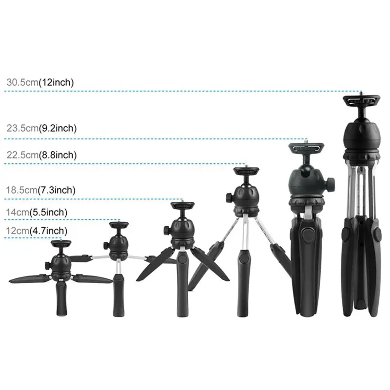 -[A51I Digital]1 PCS Multifunctional Portable Mini Bracket VLOG Live Stabilizer Tripod With Phone Clip, Blue