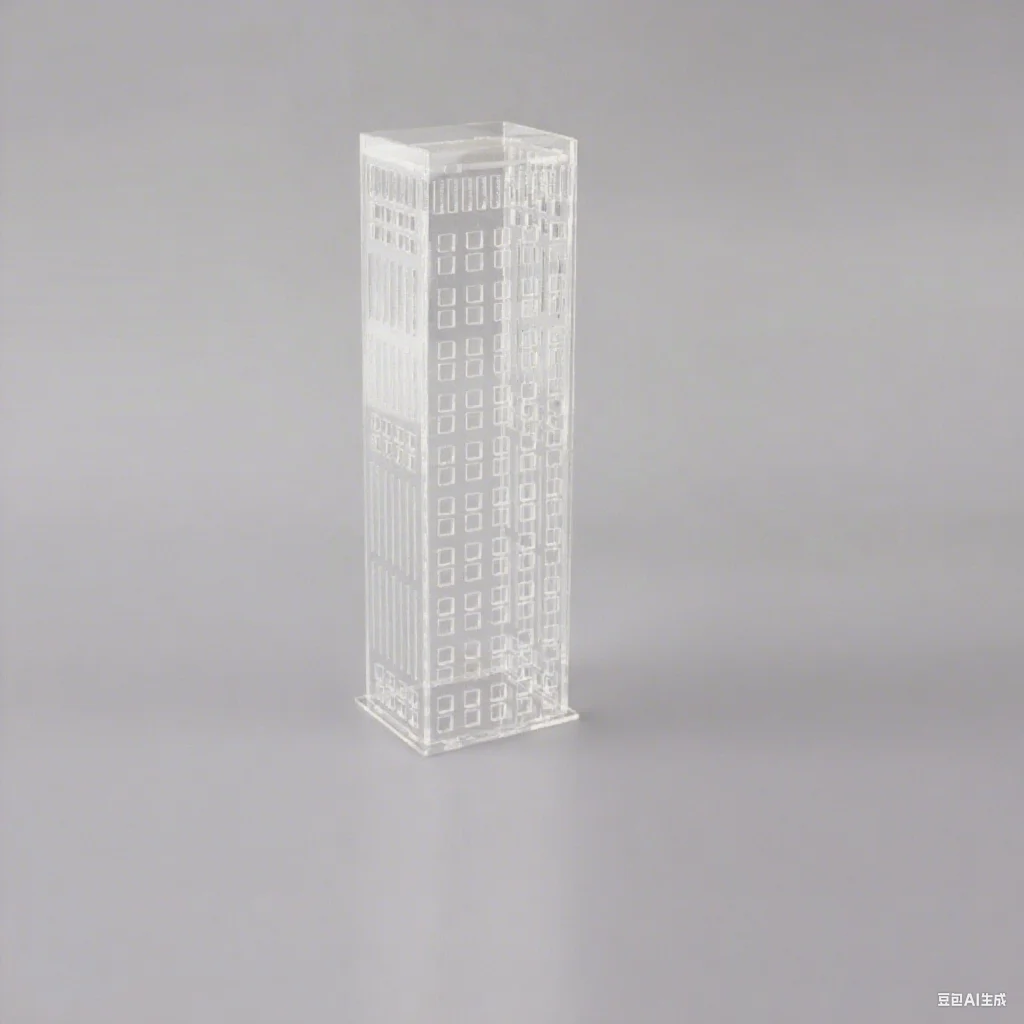 1:200 현실적인 투명한 고층 빌딩 모델 사무실 아파트 건축 디오라마 미니어처 도시 건물 레이아웃 장식 장난감