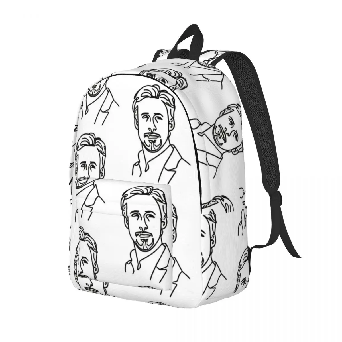 Ryan Gosling Line Drawing Backpack for Men Women Cool Student Business Daypack Laptop Canvas Bags Gift