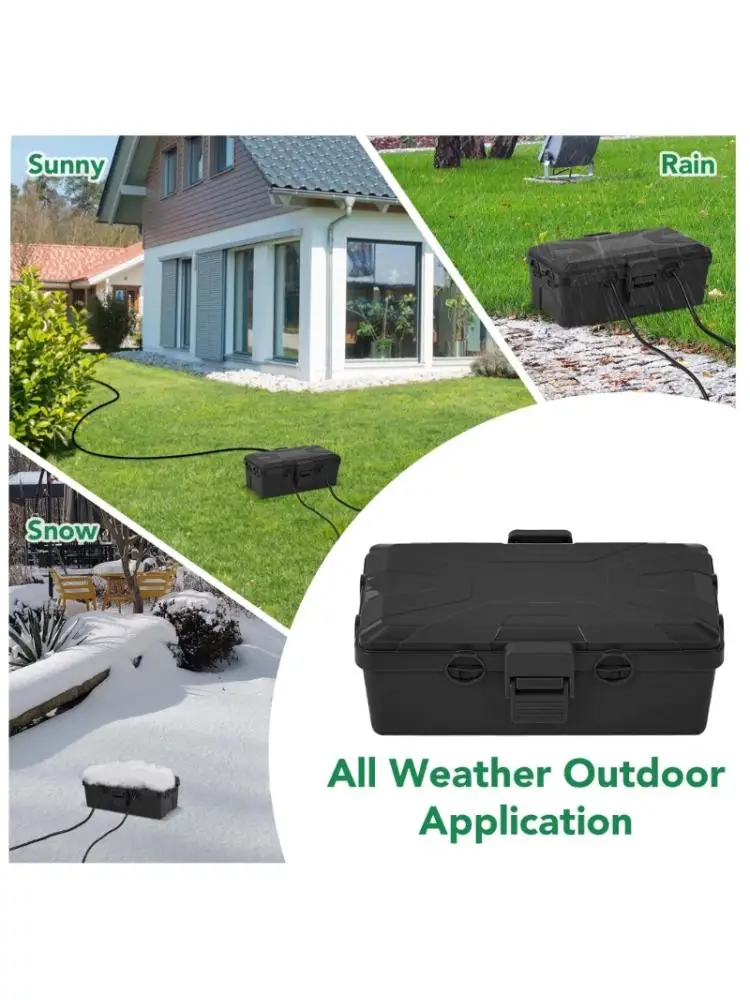 Allwetter-Anschlussdose für den Außenbereich, robuste PP-Konstruktion