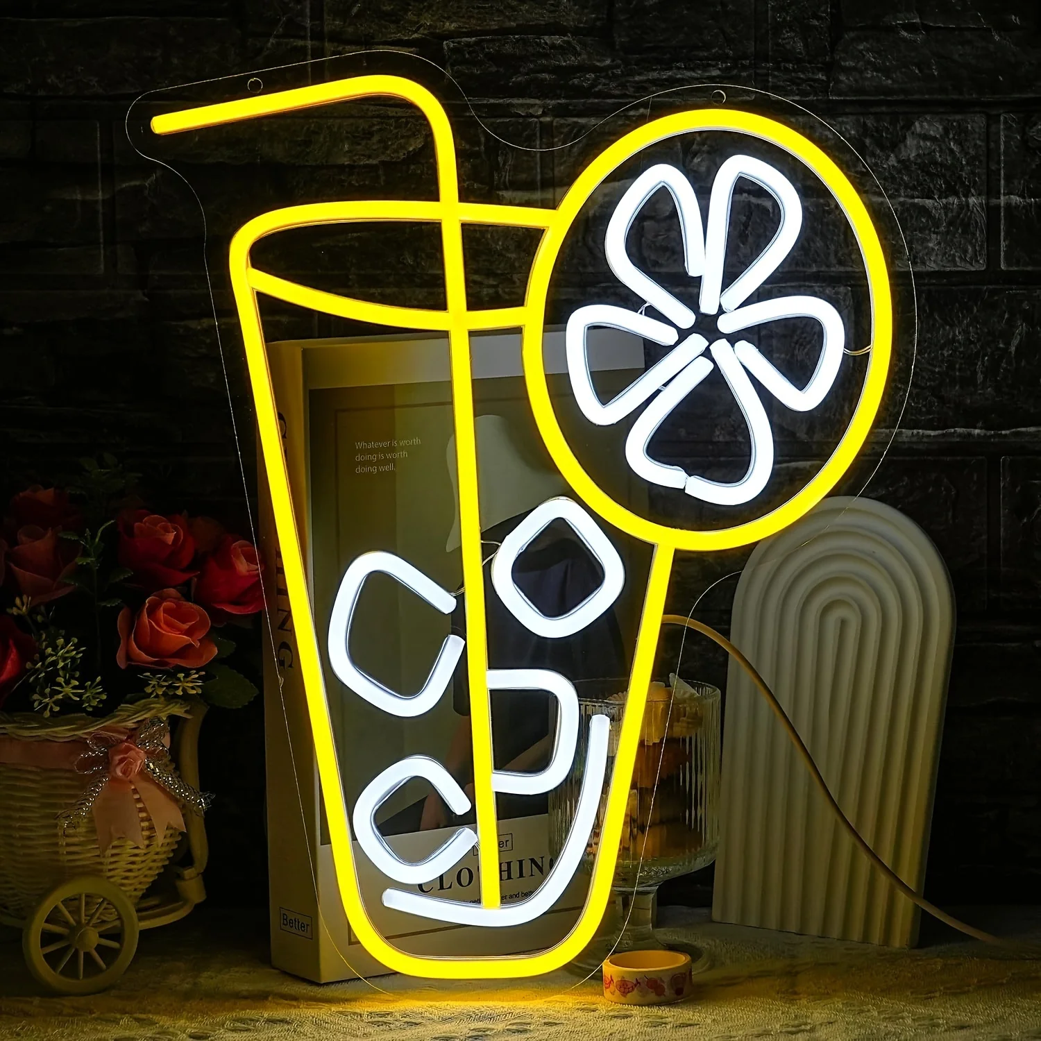 Lemon Tea Drink Neon Light LED - Lemon Tea Coffee 리뷰 및 가격