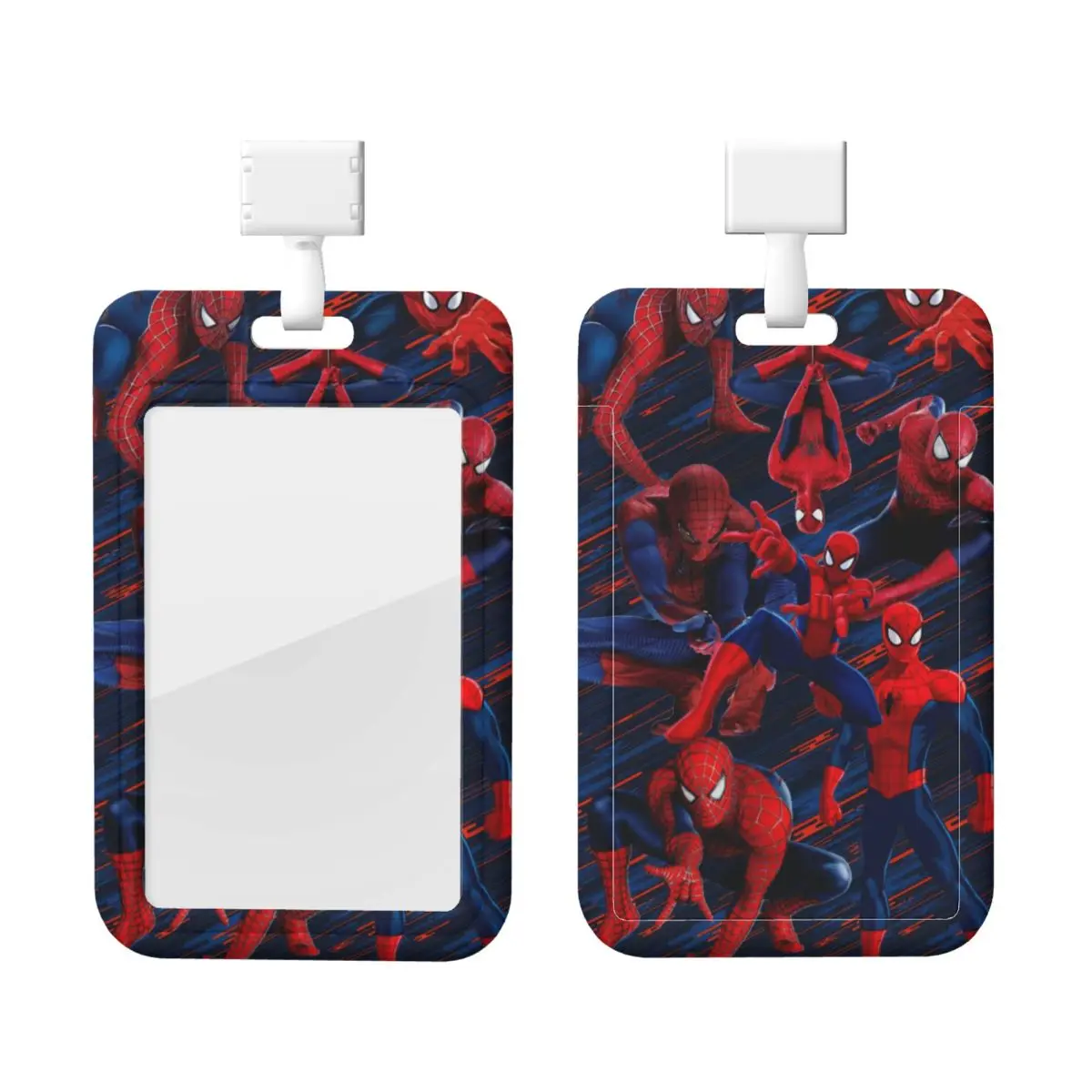 

Custom Spider Man ID Badge Holders For Office Card Holder Unisex Superhero Cartoon Neck Lanyard Credit Card Holders Neck Strap