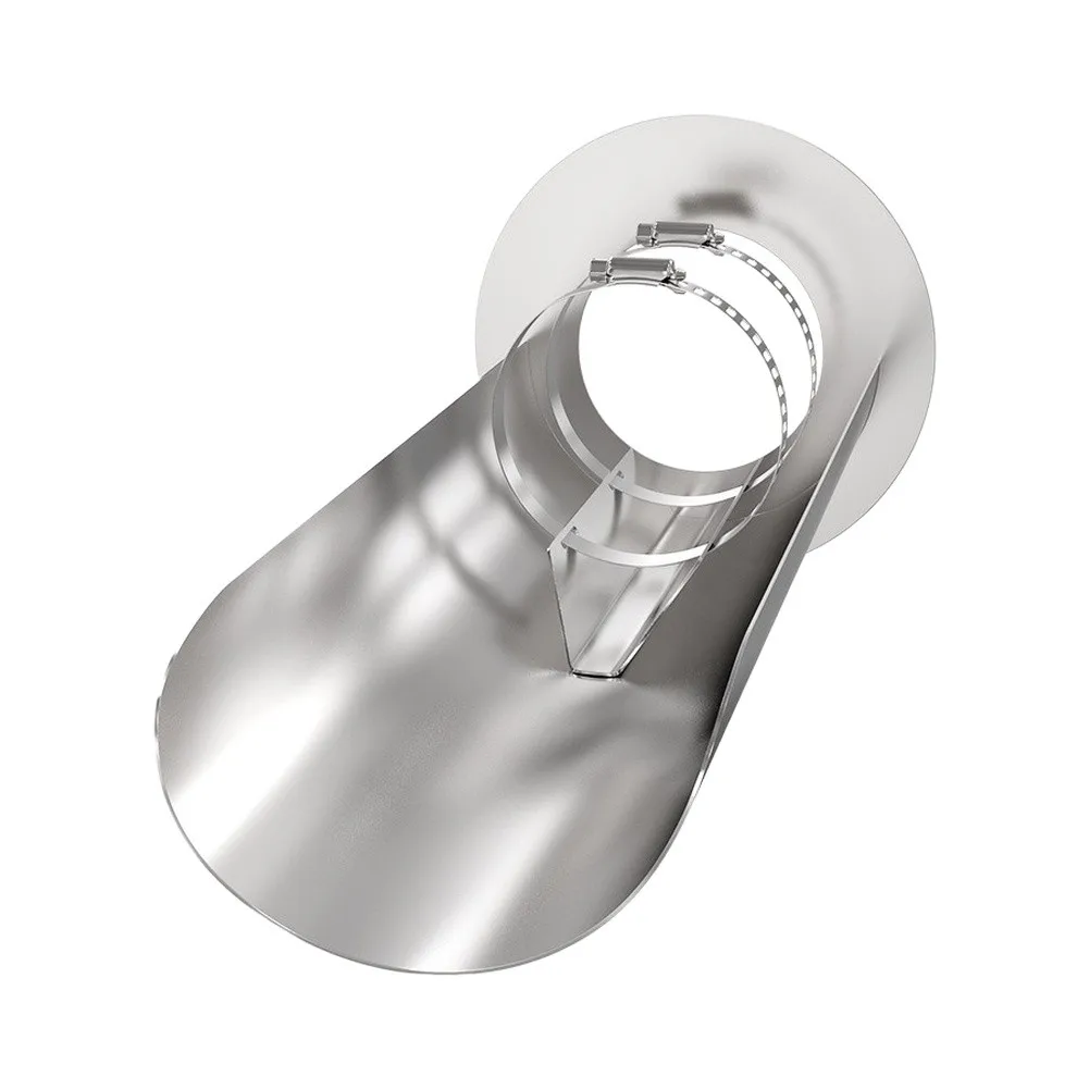 For Exhaust Pipe Vent Cap Constructed from Stainless Steel with Rain Protection Cap and Opening Guard for System Integrity