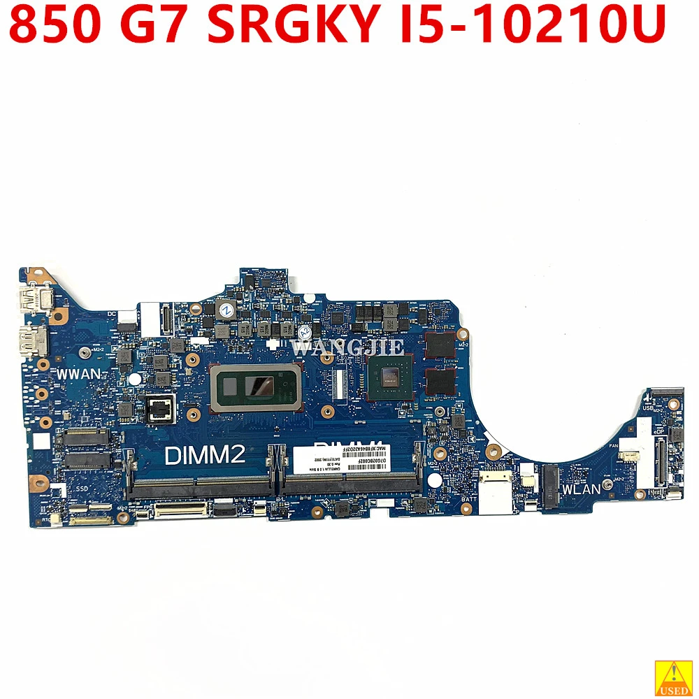 Laptopmoederbord 6050A 3140901   Voor HP ZFirefly15 850 G7 Met SRGKY I5-10210U CPU 100% Volledig Getest